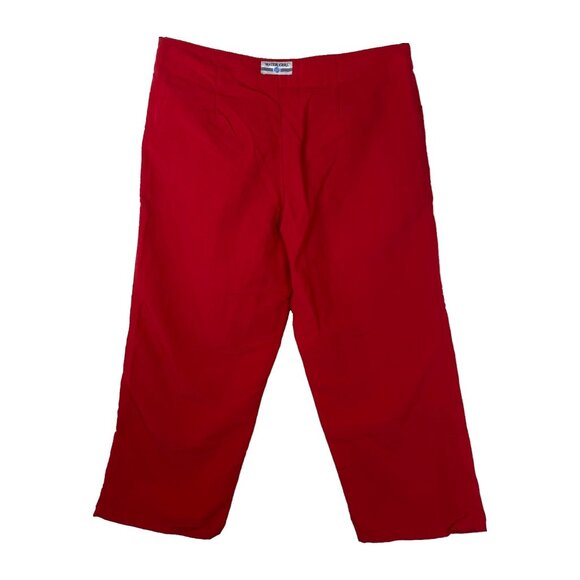 Vtg Water Girl Patagonia Capris | 4 | Red Nylon Pockets USA | Beachy Ocean Water - Picture 2 of 10